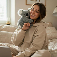 Peluche Koala de 25 cm en coton PP, jouet en peluche mignon pour couple, cadeau de mariage, animal en peluche pour la guérison émotionnelle