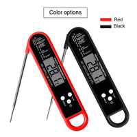 Thermomètre à viande intelligent sans fil pour barbecue, cuisson pliante, étanche, lecture instantanée, numérique, arrêt automatique, pour fours, cuisine