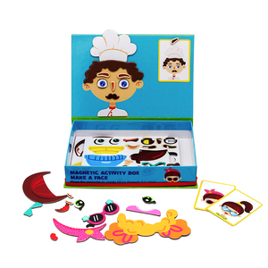 Gioco <span class=keywords><strong>Puzzle</strong></span> Magnetico Divertente Fai-da-Te per Bambini dai 2 ai 4 Anni, Set Giocattolo per Comporre Volti e Vestire Personaggi - Product Image 3