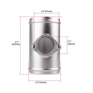 Base de débitmètre d'air en alliage d'aluminium, 2.5, 2.75, 3.0 pouces, pièce de rechange pour Cadillac, MAF009 - Product Image 2