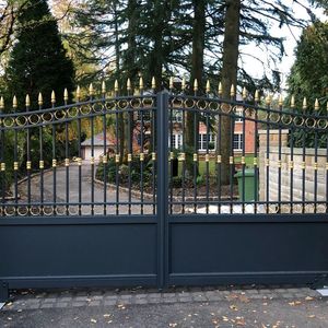 Porte en fer forgé de qualité supérieure, porte d'<span class=keywords><strong>entrée</strong></span> principale de villa antique, porte artisanale sur mesure, porte haut de gamme - Product Image 2