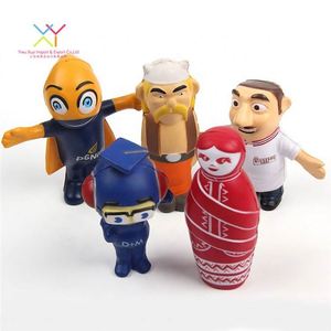 Balle anti-stress personnalisée, figurine anti-stress amusante, jouet anti-stress de dessin animé, personnage promotionnel en PU unisexe à prix abordable - Product Image 3