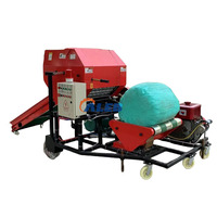 Presse à balles haute performance Caleb pour ensilage de luzerne et maïs, avec moteur diesel 5,5 kW, pour ensilage de trèfle, paille et orge, capacité de 60-70 kg, production de 3000-5000 kg/h