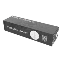Lunette de vision nocturne compacte ultra-courte 243 mm Vector Optics Veyron 3-12x44IR SFP en aluminium