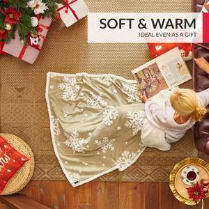 Gran oferta, manta de Sherpa Jacquard de doble cara, manta supersuave para sofá - Product Image 2