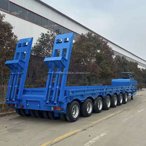 100 <span class=keywords><strong>tonnes</strong></span> 12 roues conteneur châssis chargeur bas lit camion remorque 60 <span class=keywords><strong>tonnes</strong></span> semi-remorque avec plaque basse - Product Image 5