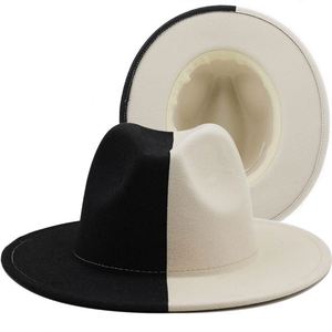 Chapeaux Fedora Bicolores pour Femmes et Hommes – Tendance Automne Hiver Européenne et Américaine – Vente en Gros - Product Image 4