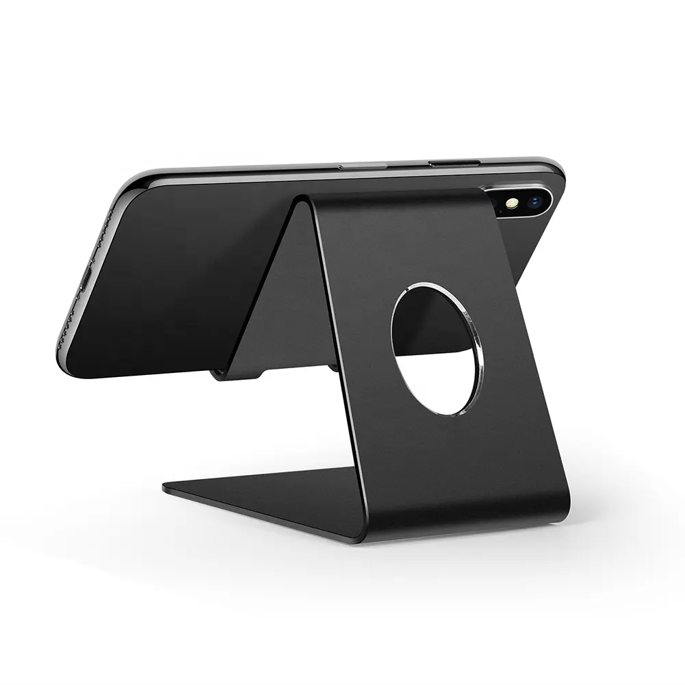 Original Factory Amazon Hot Selling Universal Aluminium Alloy Desk Mobile Phone Stand Holder for All Smart Cell Phones