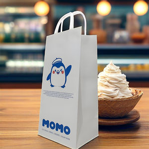 Bolsas de papel con estampado de animales de dibujos animados creativos personalizados para patatas fritas paquete biodegradable regalo helado con 1 bolsa de papel para helado - Product Image 6