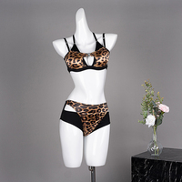 Soutien-gorge Sexy en Polyester léopard pour femmes, vêtements de Fitness, pôle taille haute, grande taille, vêtements de danse exotiques, nouvelle collection
