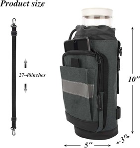 Échantillon gratuit Accessoires durables pour béquilles Poignée rembourrée en mousse Léger Sac de rangement pour béquilles souple avec fermeture éclair Pochette universelle pour béquilles - Product Image 3