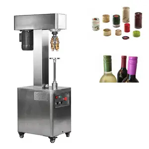 Manual Whiskey Bottle Screw Thread Cap Capper Sealing Machine