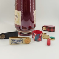 Etiquetas de Vino de Cuero Personalizadas con Logotipo Metálico, Etiquetas de Regalo Grabadas para Botellas de Vino, Whisky y Licores, Venta al Por Mayor OEM