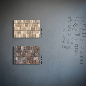 Satin Matt Rock Stone Ceramic <b>Wall</b> Tiles 300x450mm High Depth Elevation Design for Exterior Facades - Product Image 5