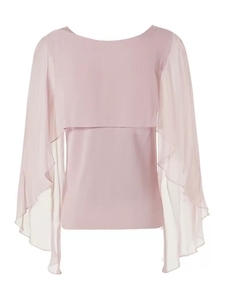Cape Soft Lightweight Wedding Bride Chiffon Cape Ladies Evening Ball <strong>Shrug</strong> <strong>Women's</strong> Loose Casual Short Sleeve Chiffon Top T-shirt - Product Image 6