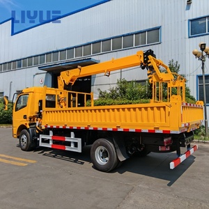 Nouvelle <span class=keywords><strong>grue</strong></span> hydraulique à flèche droite de 3 tonnes montée sur <span class=keywords><strong>camion</strong></span> <span class=keywords><strong>avec</strong></span> benne basculante et panier à vendre - Product Image 5