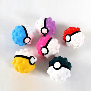 Wowei Vente en gros Balle anti-stress de 60 mm en silicone 3D lavable, imprimée en relief, pour la réduction du stress et la décompression - Product Image 1