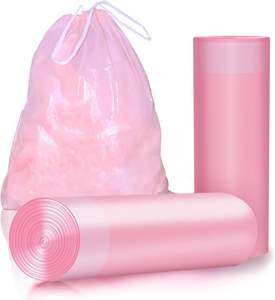 Bolsas de Basura con Cordón, Multiusos, Extra Gruesas, Resistentes a Roturas, Ecológicas, Reciclables, para Oficina, Hogar y Hospital - Product Image 1