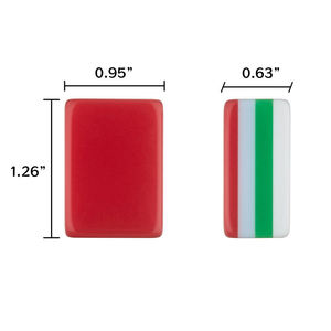 Mahjong Americano Rojo de Bajo MOQ, Fichas Acrílicas de 4 Capas, <span class=keywords><strong>Juego</strong></span> de Lujo con 160 Cartas Talladas - Product Image 3