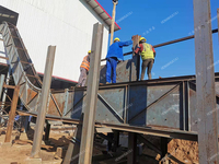 Automatische 5t/u palmoliepersinstallatie voor de verwerking van FFB-palmvruchtbundels, koud & warm persen, productie van olijf-/sojaolie