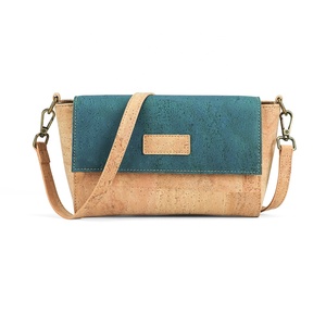 Bồ Đào Nha Thân Thiện Với Môi Tự Nhiên Cork Da Ánh Sáng Màu Xanh Với Phim Vàng Tự Nhiên Cork Chất Liệu Cho Túi - Product Image 3