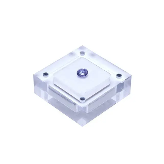 clear acrylic ring showcase square loose diamond display box Magnetic gem jewelry display case