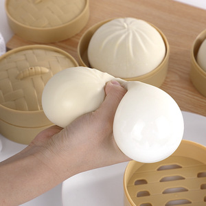 Juguete Antiestrés de Goma de Gran Tamaño con Forma de Bollo al Vapor, Pelota de Ventilación de Rebote Lento, Juguete de Descompresión Popular en TikTok - Product Image 2