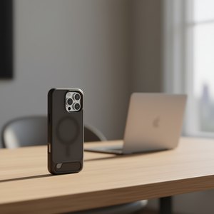 Funda Magnética Delgada a Prueba de Golpes con Soporte Invisible para iPhone 16 Pro Max, Material TPU y PC, Diseño de Color Puro - Product Image 2