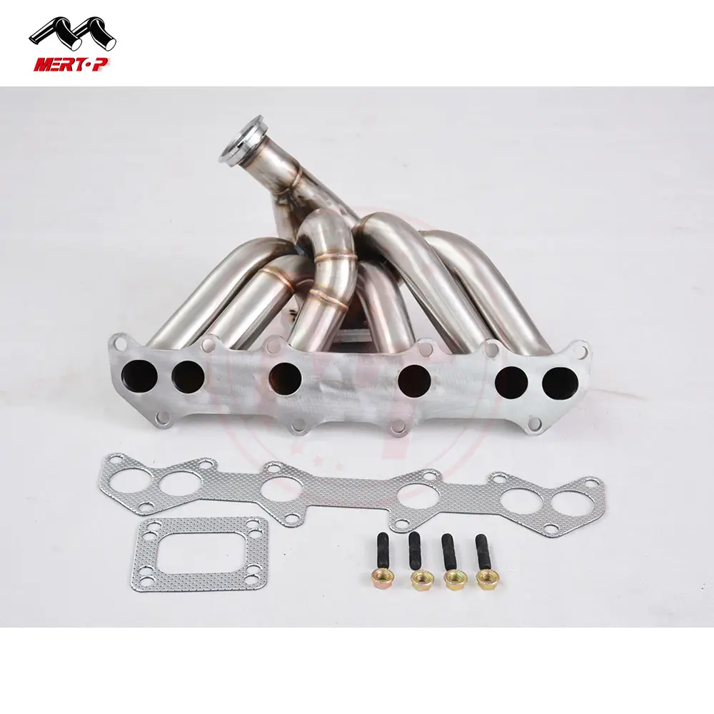 Mertop Race Thép Không Gỉ 3 Mét Hơi Nước Ống Xả Manifold Cho 1JZGTE VVTI Với T3/T4 Tur * O Manifold