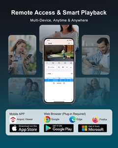 Caméra Bullet POE <span class=keywords><strong>Anpviz</strong></span> 8MP 4K en Stock aux États-Unis, Détection Humaine/Véhicule par IA, Vision Nocturne IR et Couleur, H.265+ WDR - Product Image 4