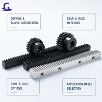 Nouvelles Engrenages à crémaillère en acier GS, Rails de guidage, Machines CNC, Systèmes de mouvement industriels, Fonderie de précision OEM Laiton/Nylon