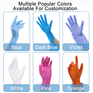 Gants en nitrile noir, épaisseur 6 mil, sans poudre, texture sur les doigts, pour examen médical, hôpitaux, soins infirmiers - Product Image 6