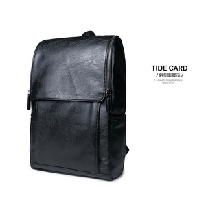 Style rétro nouvelle arrivée sac à dos en cuir Pu pour hommes voyage d'affaires sac à dos pour ordinateur portable pour étudiants sac à dos - Product Image 2