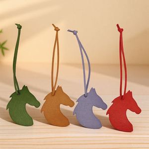 Arabian Horse Faux Leather Charm Bag Charm Pendants PU Leather Horse Pendant Cute Horse-Shaped Pendant Family Festivals <b>Gifts</b> - Product Image 3