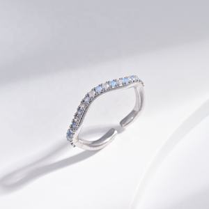 custom s925 plata silver star minimalist finger <b>ring</b> high quality designer bulk open stack engagement <b>dainty</b> women zircon <b>rings</b> - Product Image 4