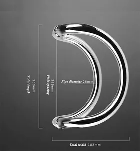 OEM ODM porta maniglia in vetro C forma di vetro porta maniglia di tiro per hotel ufficio casa