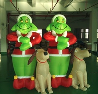 Prix de gros Personnages publicitaires gonflables personnalisés : Grinch gonflable sur mesure pour la décoration