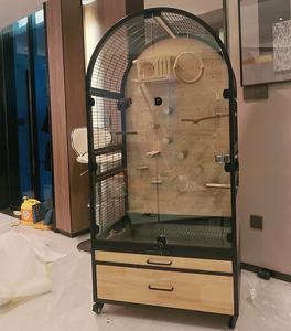 En İyi Fiyat Üretici Toptan Satış 	 Çok Katlı Papağan Kafesi 	 Lüks Metal Dekoratif Kuş Kafesi 	 Evcil Hayvan Saklama Kafesi - Product Image 3