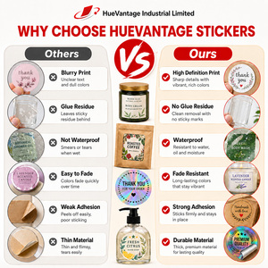 Etiquetas de Productos con Impresión de Logotipo Personalizado, Pegatinas de Vinilo Transparente, Alta Adhesión, Resistentes al Agua, Troqueladas, para Empaquetado - Product Image 5