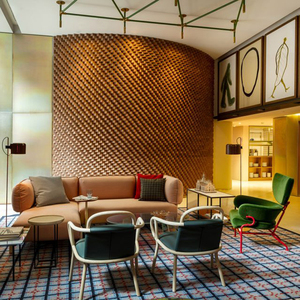 Ensemble de meubles de chambre d'hôtel en panneaux de bois design moderne haut de gamme pour hôtel et resort de luxe - Product Image 3