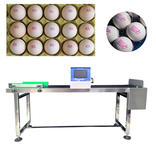 Continuous Egg Inkjet Printer Production Date Graphic Logos or Codes Egg Date Printing Machine Egg Printing Machine