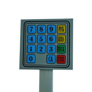 Цветная мембранная цифровая клавиатура из ПЭТ/ПК с клейкой основой 3M - Product Image 2