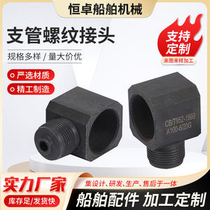 Raccords filetés pour tuyaux en acier au carbone marin A100-6/20G - Conforme à la norme CB/T952-1999 - Fabricant en gros de quincaillerie marine - Product Image 4