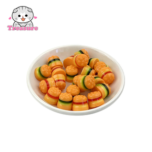 Fabricant chinois de confiseries halal, sucettes gélifiées en forme de hamburger, saveur fruitée, bonbons gélifiés - Product Image 3
