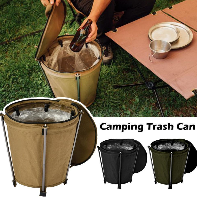 Oxford Collapsible Camping Trash Can Bin