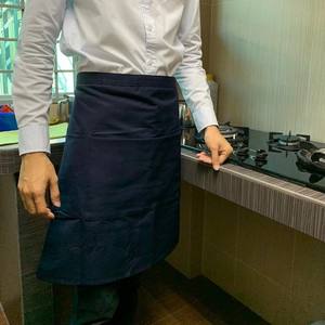 Delantal de babero de medio cuerpo sin mangas Unisex de primera calidad, 2 bolsillos, diseño de cintura, poliéster tejido suave, Simple para limpieza de cocina - Product Image 2