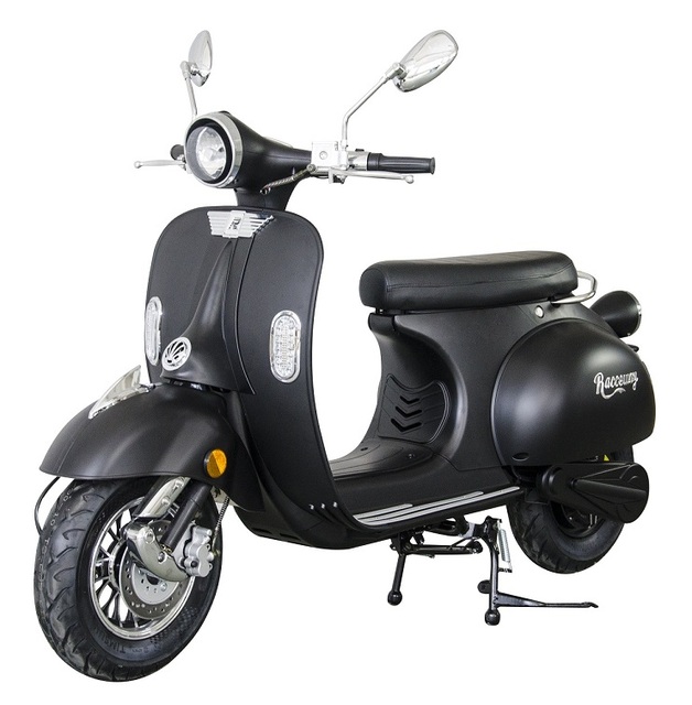 EU Warehouse Classic Retro Electric Motorcycles 60V 2000W Vintage Electric Scooters with Dual Removable Lithium Batteries