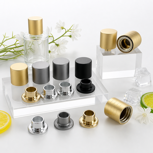 Bouchon de parfum magnétique en forme de boule, grain de bois, couvercle de remplacement pour emballage de bouteille, or, argent, noir, logo personnalisé, vente en gros - Product Image 2