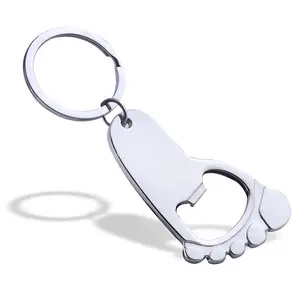 Tùy Chỉnh Sáng Tạo Dễ Thương Chân Hình Dạng Kim Loại Keychain Phong Cách Đồng Xu Chủ <span class=keywords><strong>Keyring</strong></span> - Product Image 6