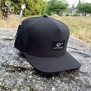 Casquettes de golf personnalisées à visière pleine, sans marque, avec logo brodé en 3D et trou pour tee, pour hommes - Product Image 1